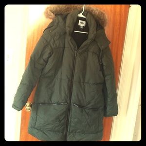 Brand new army green parka winter jacket